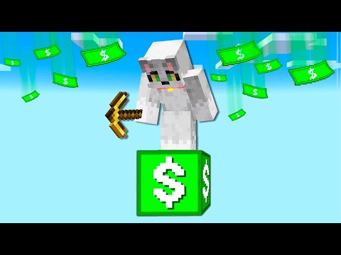 Paso Minecraft PERO en 1 BLOQUE de DINERO 😱💰 MILLONARIO en MINECRAFT