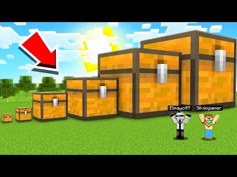 ¡Paso Minecraft pero Hay COFRES GIGANTES OP! 😱 con Silvio
