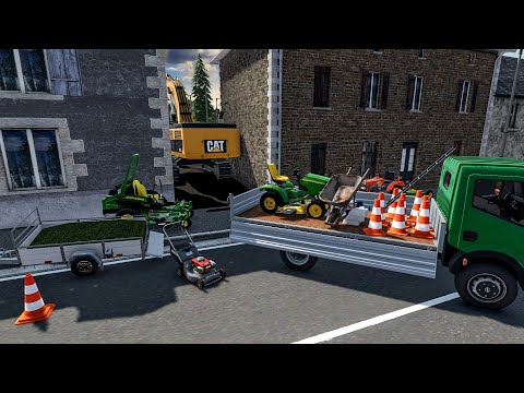 Paysagiste dans des accès difficiles | Farming Simulator 22