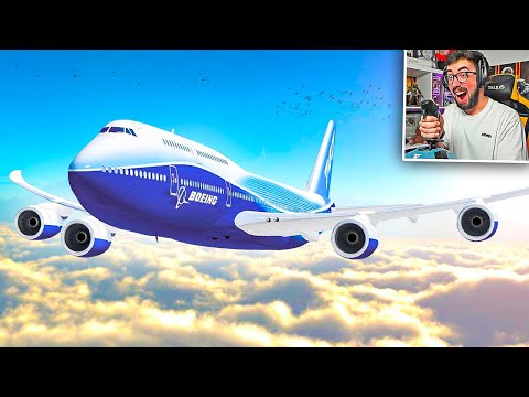 PILOTANDO UN BOEING 747 REAL en FLIGHT SIMULATOR 2020 😱