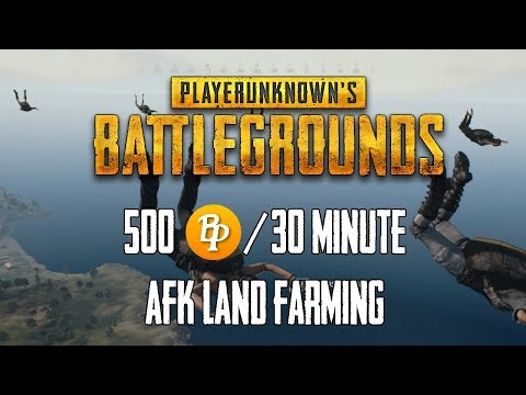 Playerunknown’s Battlegrounds AFK Land BP farming [500 BP/30 minutes]