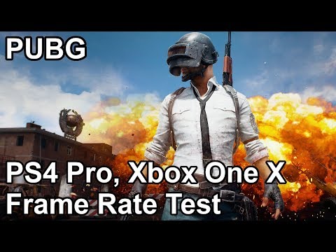 PlayerUnknown's Battlegrounds (PUBG) PS4 Pro and Xbox One X Frame Rate Test