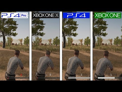 PlayerUnknown's Battlegrounds (PUBG) | Xbox One X vs PS4 Pro vs PS4 vs ONE | Graphics Comparison
