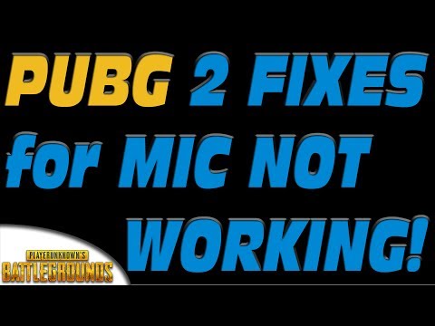 PLAYERUNKNOWN'S BATTLEGROUNDS – QUICK FIX FOR MIC NOT WORKING IN PUBG!!