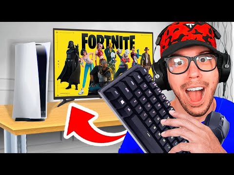 PLAYING PS5 FORTNITE with a KEYBOARD!
