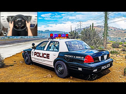 Police Chase – Forza Horizon 5 (Steering Wheel + Shifter) Gameplay