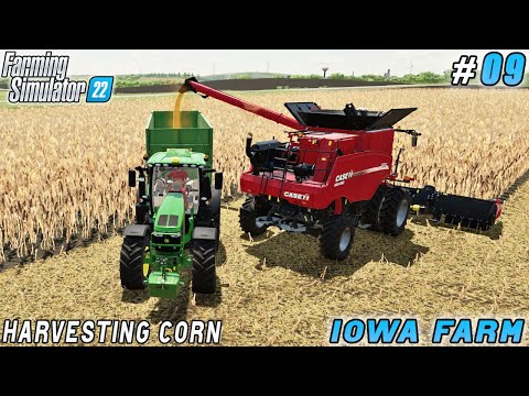 Popcorn & butter production, harvesting corn | Iowa Plains View | Farming simulator 22 | ep #09
