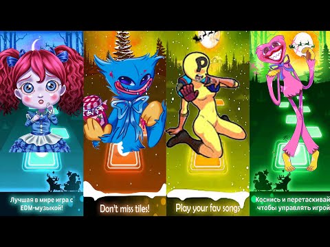 Poppy Playtime in Tiles Hop – Poppy Vs Huggy Wuggy Vs Player Vs Kissy Missy