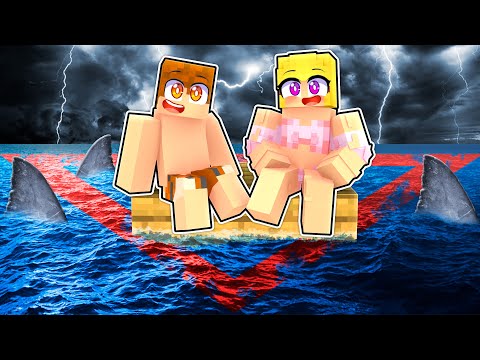 PRZETRWAŁEM TRÓJKĄT BERMUDZKI w ŁODZI w MINECRAFT