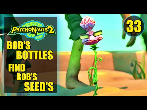 Psychonauts 2 – Find Bob’s Seeds & Bad Mood Boss Fight – Bob’s Bottles – Walkthrough Part 33