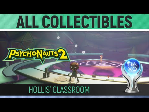 Psychonauts 2 – Hollis' Classroom – All Collectibles 🏆 Figments, Baggage, Nuggets, Memory & Minds