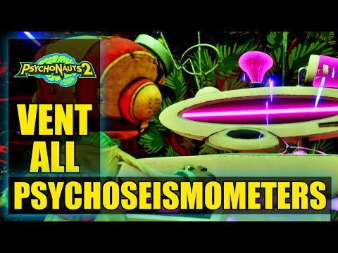 Psychonauts 2 – Vent All the Psychoseismometers for Gisu Locations – Good Vibes Only Achievement