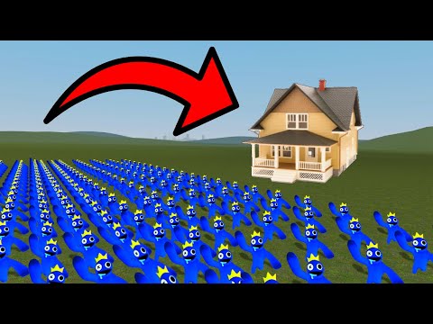 RAINBOW FRIENDS VS HOUSES! – Garry's mod Sandbox
