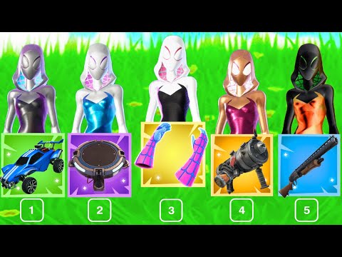 Random Skin SPIDER-GWEN Challenge! *RICOMPENSE BONUS* Stagione 4 Fortnite ITA!