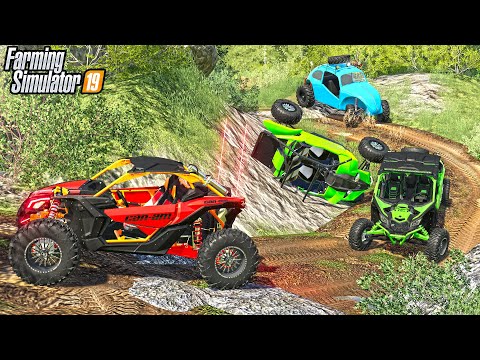 RAZOR TOTALED ON SKETCHY OFF-ROAD TRAILS | FARMING SIMULATOR 2019