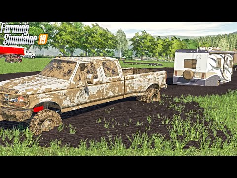 REAL MUD IN FARMING SIMULATOR 2019 | MUDDING FT. FUMMINS | FS19