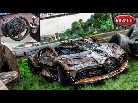Rebuilding a BUGATTI DIVO – Forza Horizon 5 – Thrustmaster T300RS Gameplay.