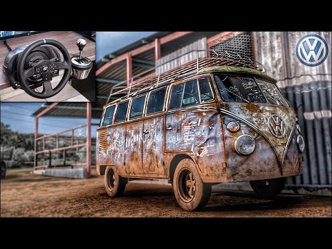 Rebuilding a Volkswagen Type 2 (Kombi – 1963) – Forza Horizon 5 – Thrustmaster T300RS Gameplay.