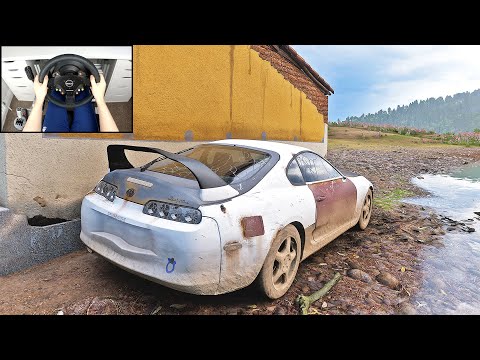Rebuilding Toyota Supra – Forza Horizon 5 (Steering Wheel + Shifter) Gameplay