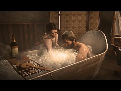 Red Dead Redemption 2 – Arthur Gets a Sensual Deluxe Bath
