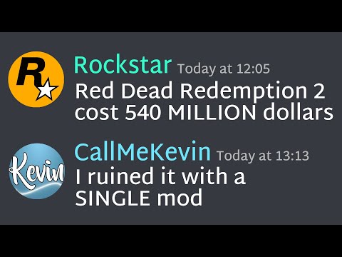 Red Dead Redemption 2 but it's ruined by mods
