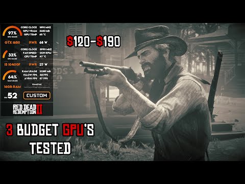 Red Dead Redemption 2 Test on 3 Budget GPUs (60fps Best Settings)