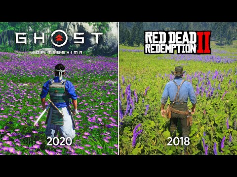Red Dead Redemption 2 vs Ghost of Tsushima – Physics and Details Comparison