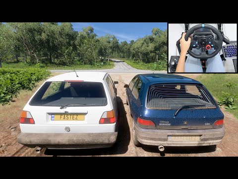 Renault Clio Williams & Volkswagen Golf Mk2 – Forza Horizon 5 | Logitech g29 + shifter gameplay