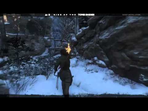 Rise of The Tomb Raider – Snow Leopard Encounter & Battle