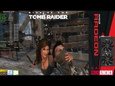 Rise Of The Tomb Raider Very High settings DX12 1080p | RX 580 8GB | i7 8700K 5.3GHz