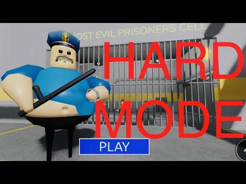 Roblox Barry Prison Run Obby HARD MODE – Walkthrough Siren Cop Ending Platinum Trophy Badge #OBBY