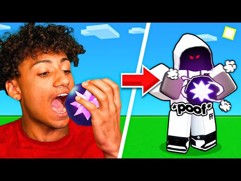Roblox Bedwars but Anything You EAT Comes To LIFE..