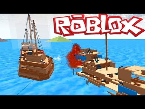 Roblox Epic Games #1- CRAZY BATTLE AT SEA GAME! Roblox Float Your Boat (Roblox Gaemplay)