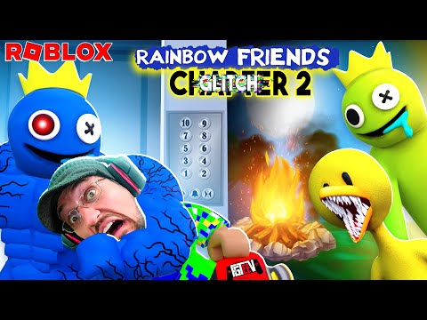 Roblox Rainbow Friends 🌈 Chapter 2 Knock-Off! (FGTeeV Teleport Glitches)