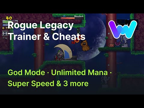 Rogue Legacy Trainer +6 Cheats (God Mode, Super Damage, Unlimited Gold, & 3 More)