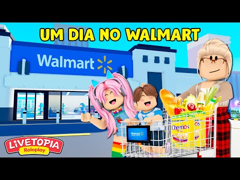 ROTINA! VOVÓ LEVOU OS NETOS NO WALMART QUE ABRIU EM LIVETOPIA – ROBLOX