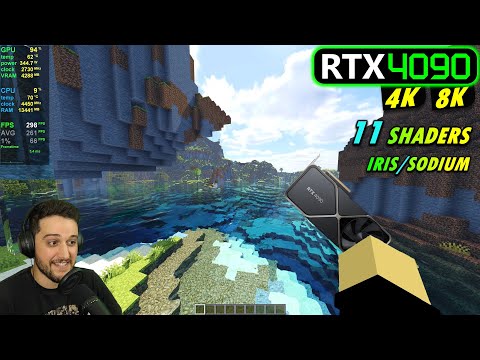RTX 4090 | MINECRAFT at 4K and 8K + Shaders (RT shaders included!)