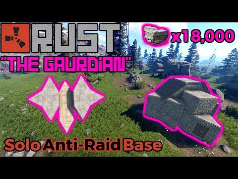 RUST | Inexpensive Solo Anti-Raid Base! | Gaurdian