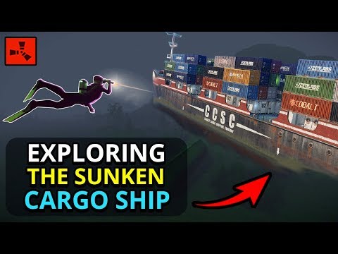 Searching For LOOT On The SUNKEN CARGO SHIP!! – Rust Custom Map Survival Ep2