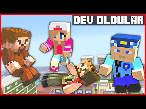 ŞEHİRDEKİ HERKES DEV OLDU! 😱 – Minecraft