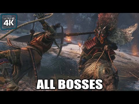 Sekiro: Shadows Die Twice – All Bosses (With Cutscenes) 4K UHD 60FPS PC