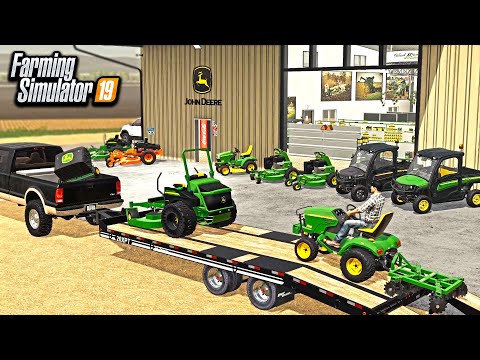 SHOPPING FOR LAWN-MOWERS AT JOHN DEERE! ($15,000 MOWER) | FARMING SIMULATOR 2019