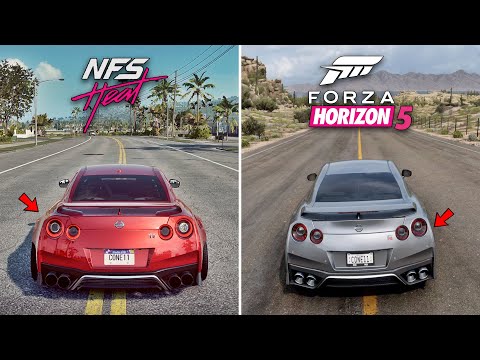 Side by Side Comparison | NFS HEAT VS FORZA HORIZON 5 (WHICH IS BEST?) | Nissan GTR