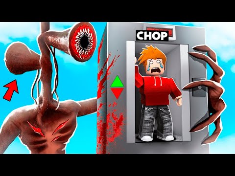 SIRENHEAD TRAPPED US INISDE SCARY ELEVATOR IN ROBLOX