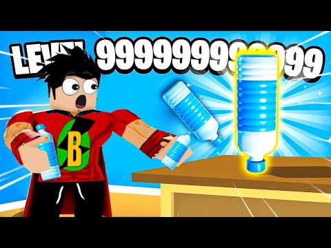 ŞİŞEYİ DÜZ DÜŞÜRÜP KAZAN!! 🧴 Roblox Trick Shot Simulator