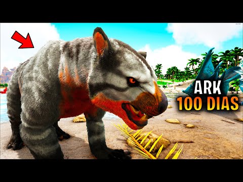 SOBREVIVIENDO 100 DIAS en ARK Survival Evolved || THYLACOLEOS solteros en tu ZONA!!