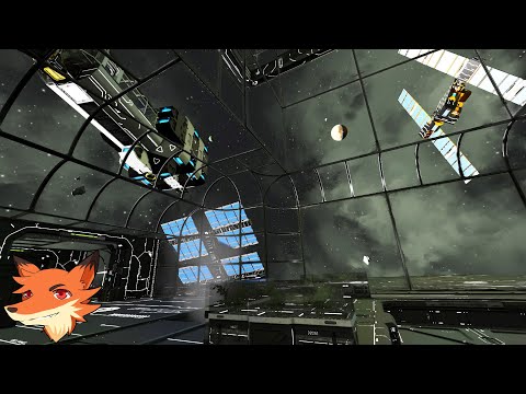 Space Engineers #19 [FR] La station spatiale en verre complétement pressurisée est prête!