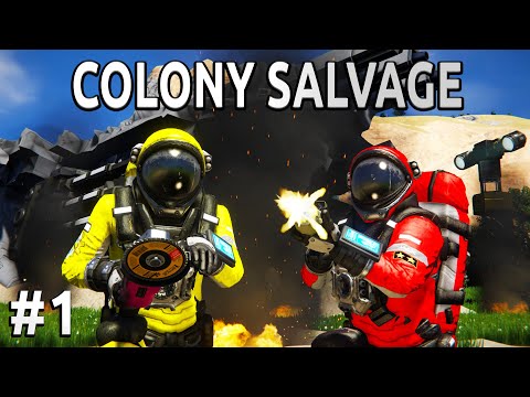 Space Engineers – Colony SALVAGE – Ep #1 ATTACKED!