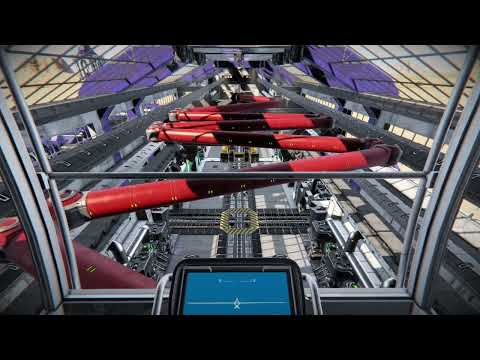Space Engineers Crane on a Rail with flex conveyor connection