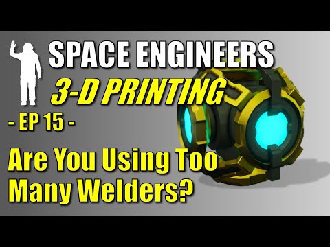Space Engineers – EP15 – How to Build a Ship Printer with Less Welders – No Welding Walls – Tutorial